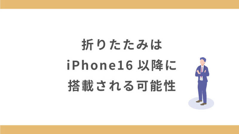 折りたたみ iPhone